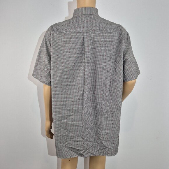 Roundtree & Yorke Gold Label Men's Shirt Size S Short Sleeve Black Plaid (55) - Picture 3 of 12